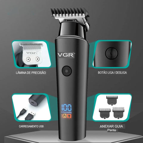 Aparador de pelos corporais para Cabelo e Barba - MasterFlex