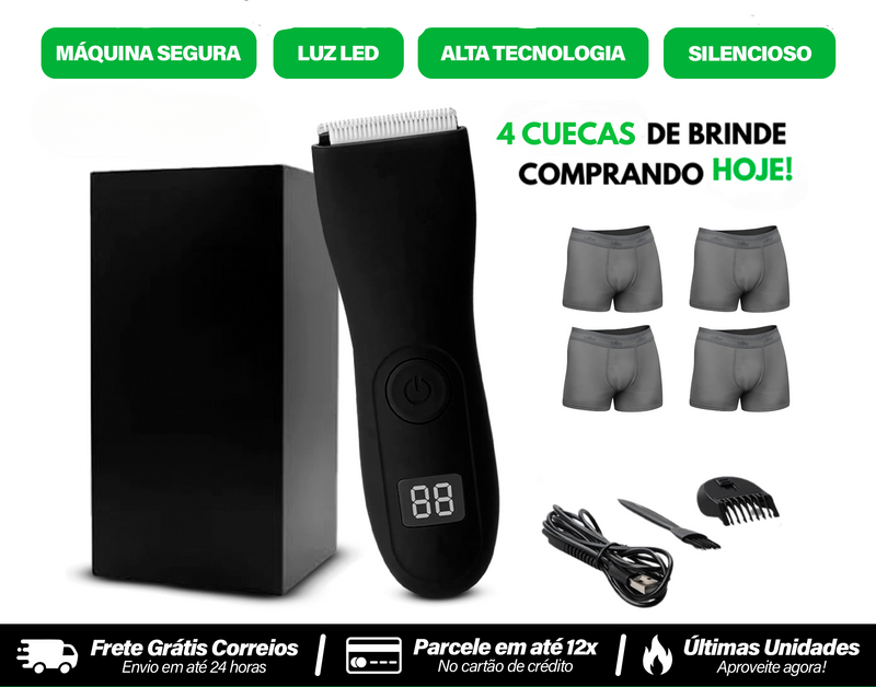 Machine Plus™ + 4 Cuecas Premium Respiráveis de Brinde